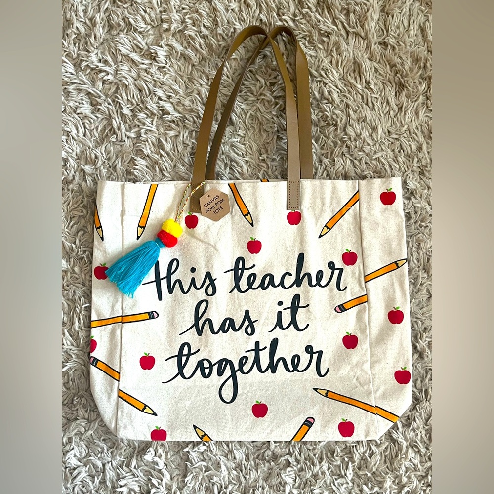 Teacher Tote Canvas Bag